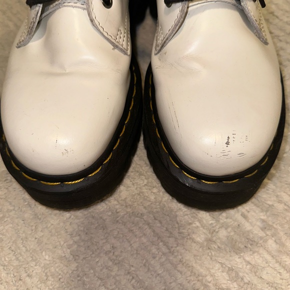 Dr. Martens white platform lace-up boots - Picture 3 of 8